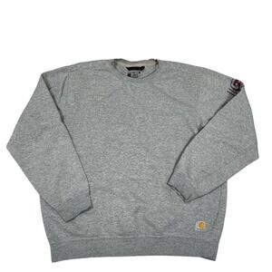 Carhartt Women's Green Loose Fit Crewneck Sweatshirt Large Loose